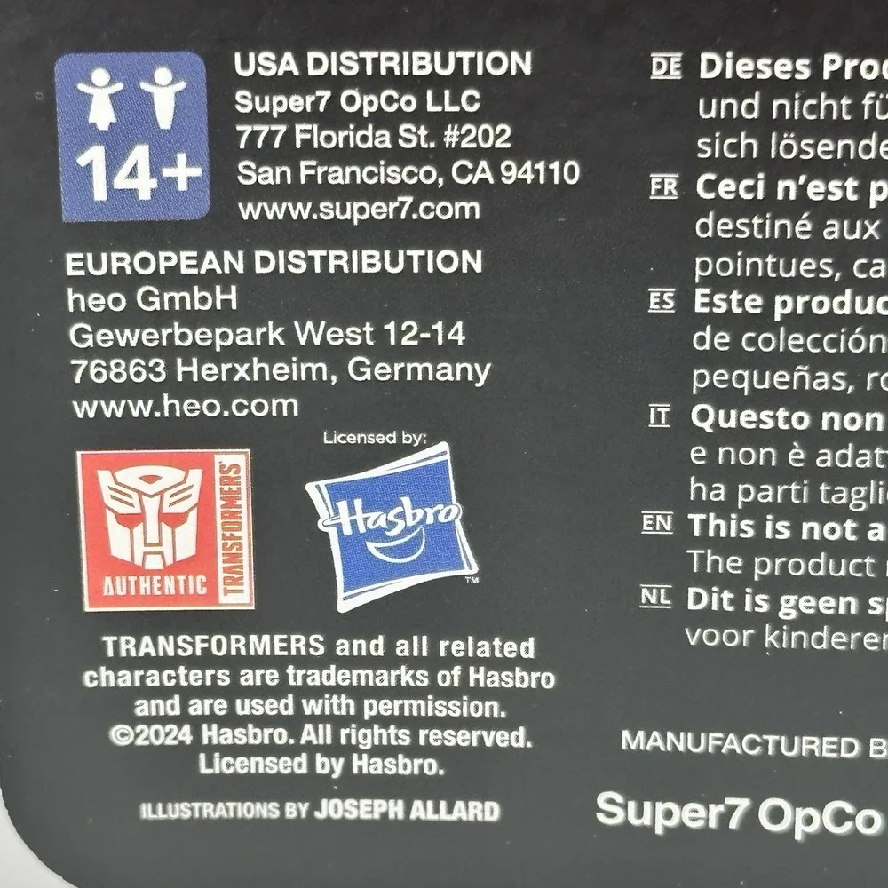 Transformers Ghost of Starscream ReAction Figure Super7 Glitter Decepticon NIP